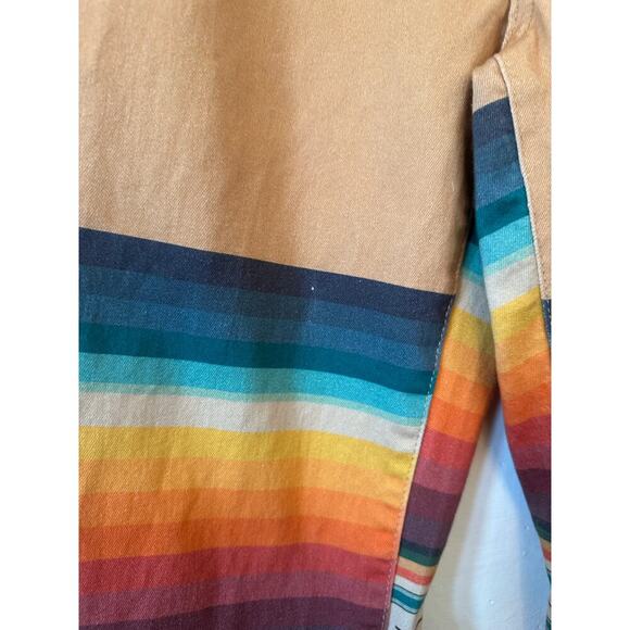 Ranch Dress’n Rainbow Flare Pants Split Leg Western Rodeo Women’s Size 10 - Picture 4 of 7